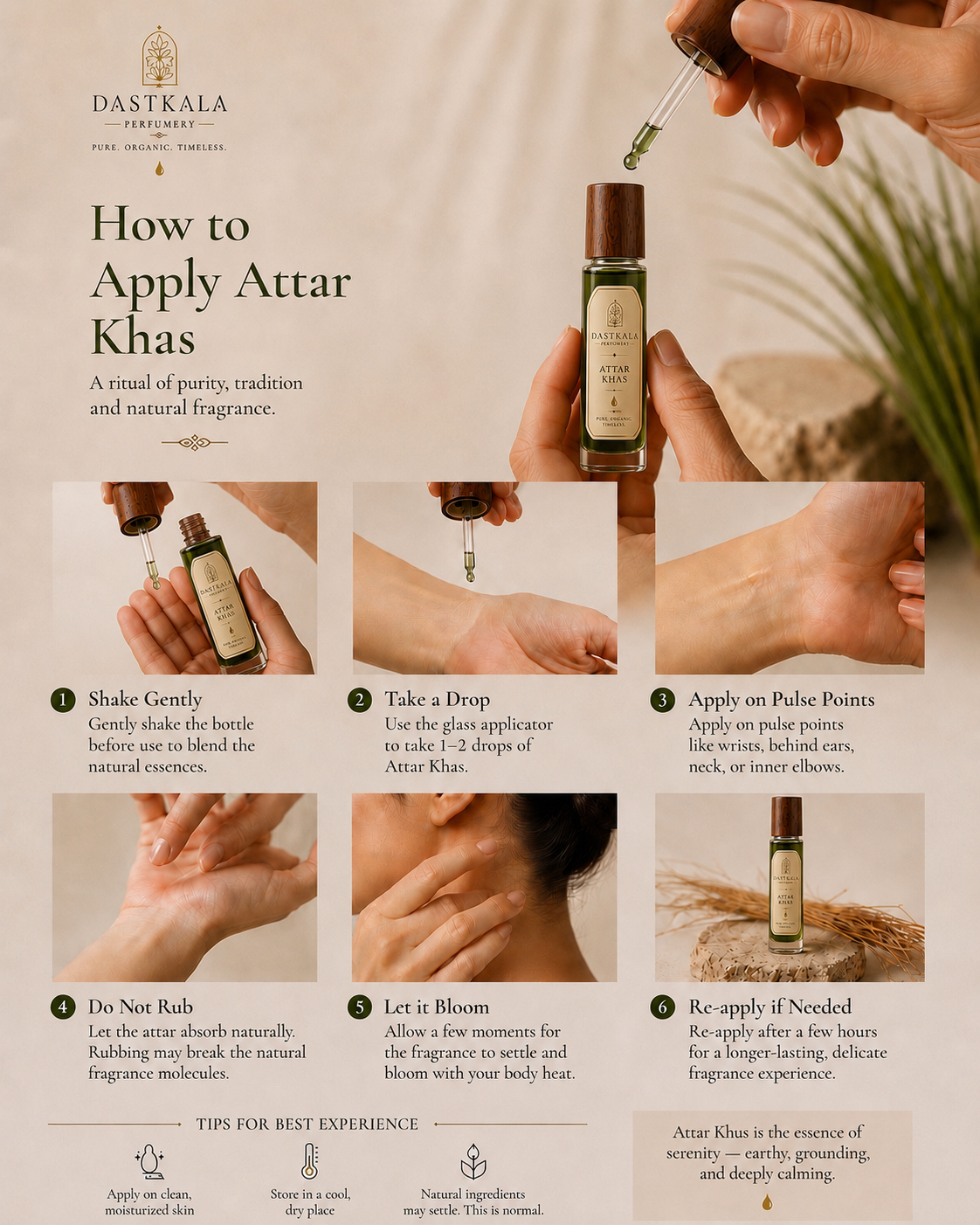 Attar Khus | Organic Perfume | Handcrafted | Alcohol Free