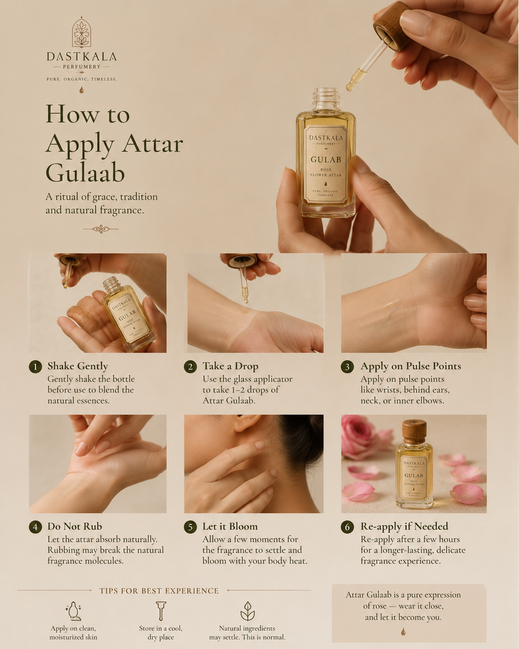 Attar Gulaab | Organic Perfume | Handcrafted | Alcohol Free